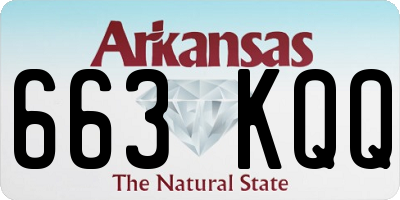 AR license plate 663KQQ