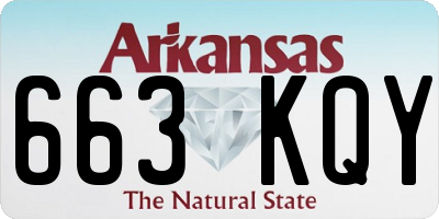 AR license plate 663KQY