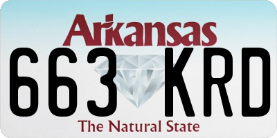 AR license plate 663KRD