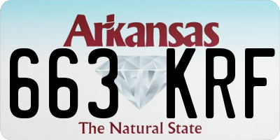 AR license plate 663KRF