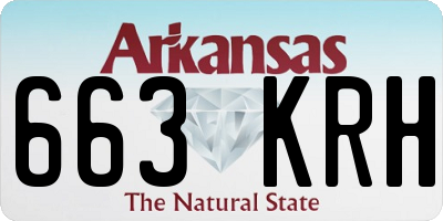 AR license plate 663KRH
