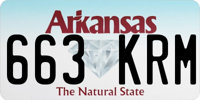 AR license plate 663KRM