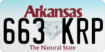 AR license plate 663KRP