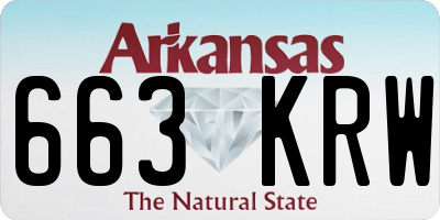 AR license plate 663KRW
