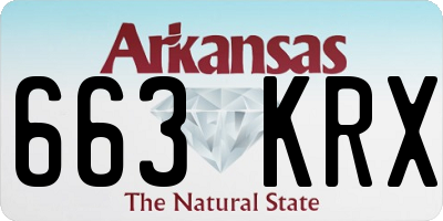 AR license plate 663KRX