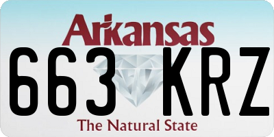 AR license plate 663KRZ