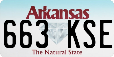 AR license plate 663KSE