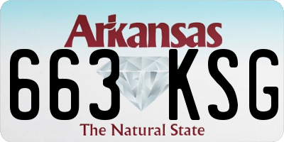 AR license plate 663KSG