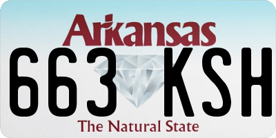 AR license plate 663KSH