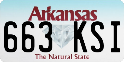 AR license plate 663KSI
