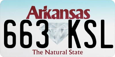 AR license plate 663KSL