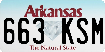 AR license plate 663KSM