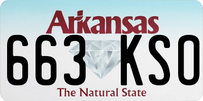 AR license plate 663KSO