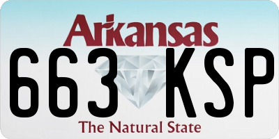 AR license plate 663KSP