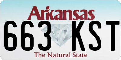 AR license plate 663KST