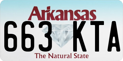 AR license plate 663KTA