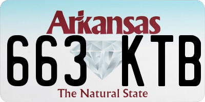 AR license plate 663KTB