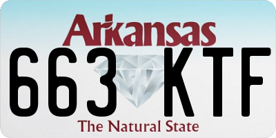 AR license plate 663KTF