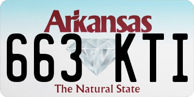 AR license plate 663KTI
