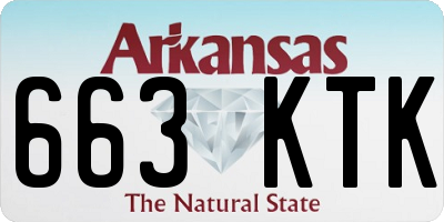 AR license plate 663KTK