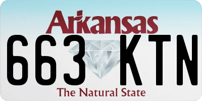 AR license plate 663KTN