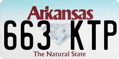 AR license plate 663KTP