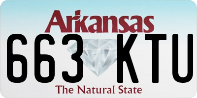 AR license plate 663KTU