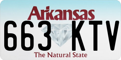 AR license plate 663KTV