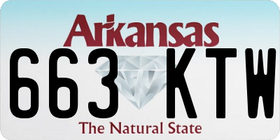 AR license plate 663KTW