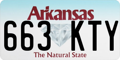 AR license plate 663KTY