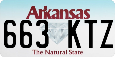 AR license plate 663KTZ