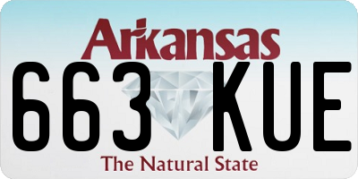 AR license plate 663KUE