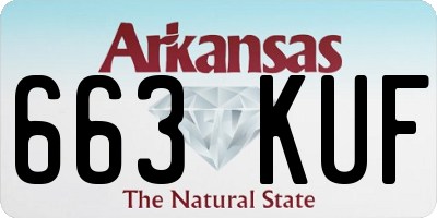 AR license plate 663KUF