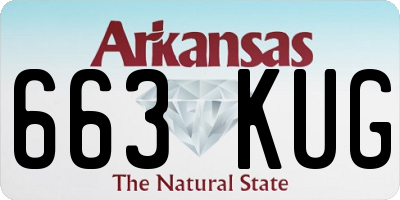 AR license plate 663KUG