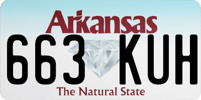 AR license plate 663KUH
