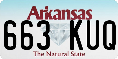 AR license plate 663KUQ