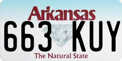 AR license plate 663KUY