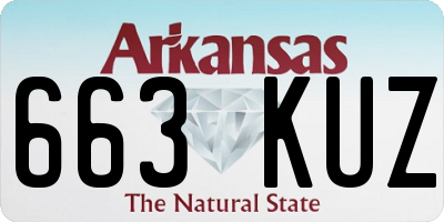 AR license plate 663KUZ