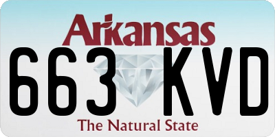 AR license plate 663KVD