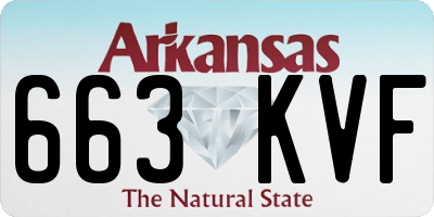 AR license plate 663KVF