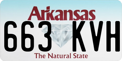 AR license plate 663KVH