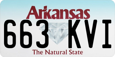 AR license plate 663KVI