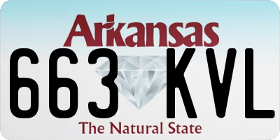 AR license plate 663KVL
