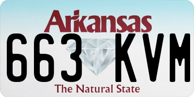 AR license plate 663KVM