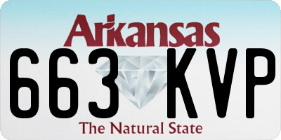AR license plate 663KVP