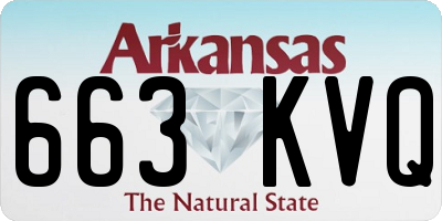 AR license plate 663KVQ