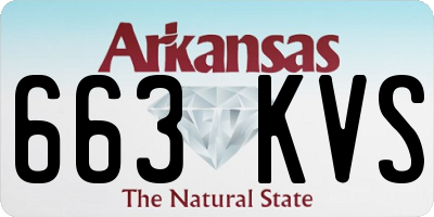 AR license plate 663KVS
