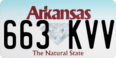 AR license plate 663KVV