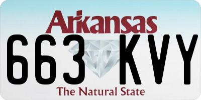 AR license plate 663KVY