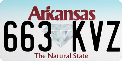 AR license plate 663KVZ